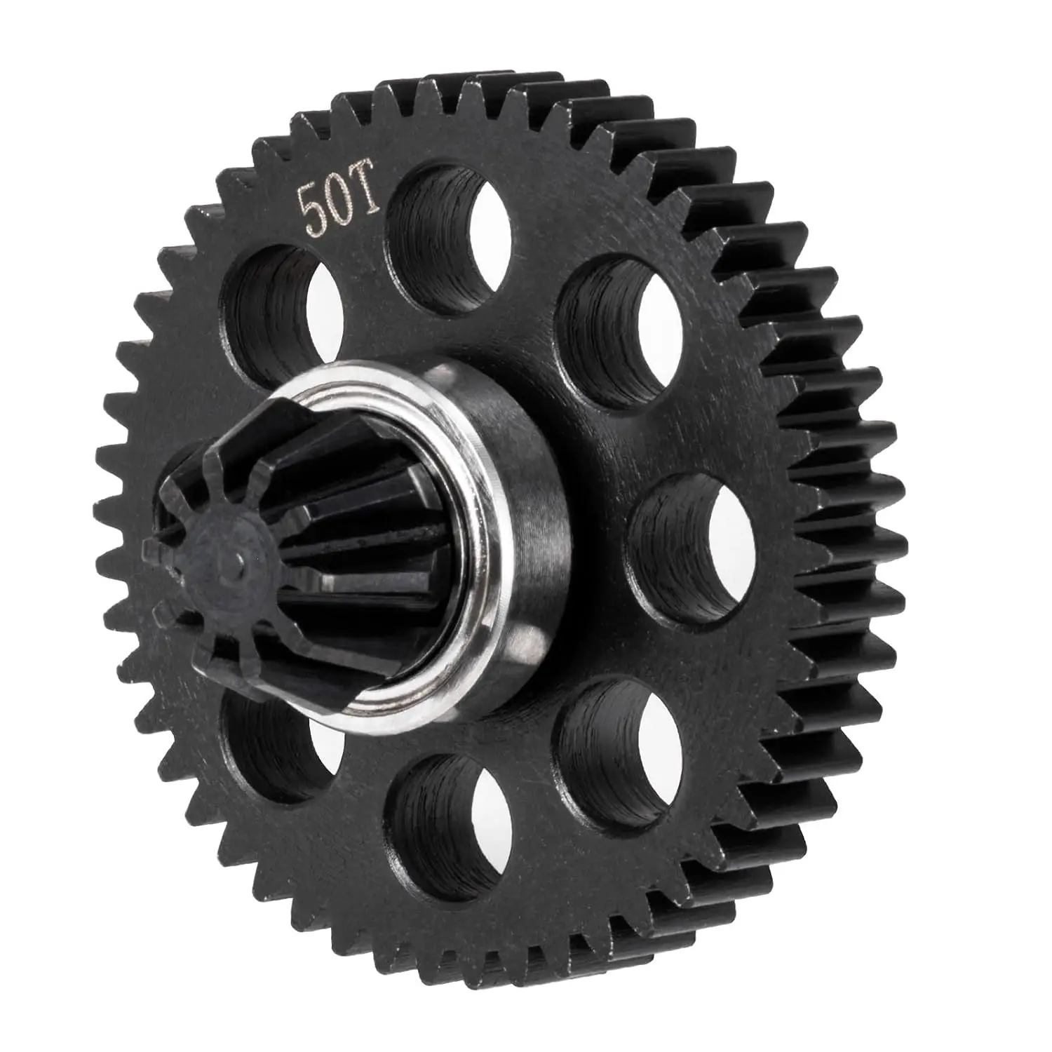 Steel Differential Spur Gear with Pinion Assembly Drive Gear for H16BM H16GT H16DR H16PL 14301 14302 1/14 1/16 Scale RC Car Parts