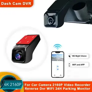 HD 4K 2160P WiFi Car DVR Dash Cam Camera 2K 1600P 1080P 24H Parking Monitor APP Control Car Driving Video Recorder for all cars  full hd security camera