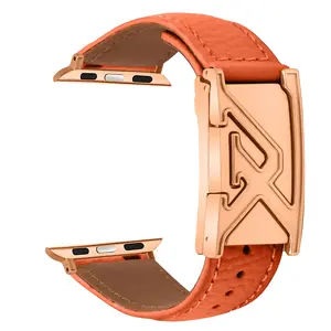 Magnetic Leather Watch Band for Women, Smartwatch Buckle, Premium Designer Style, Adjustable Length, Mother's Day Gift, Smart Watch Straps