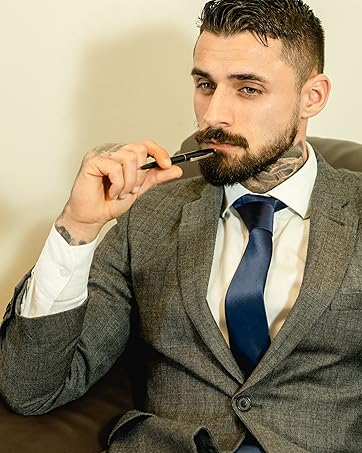 Slim Tie for Men Solid Color 6cm Classic Formal Business Tie for Weddings and All Occasions