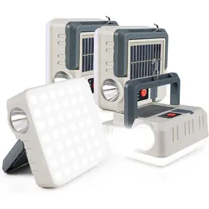 Portable Solar Power Lanterns 4 Pack, Lanterns for Power Outages, 5 Light Modes LED Camping Lights Lantern Flashlight, IPX4  Tent Light for Hurricane Hiking  Light, Gray