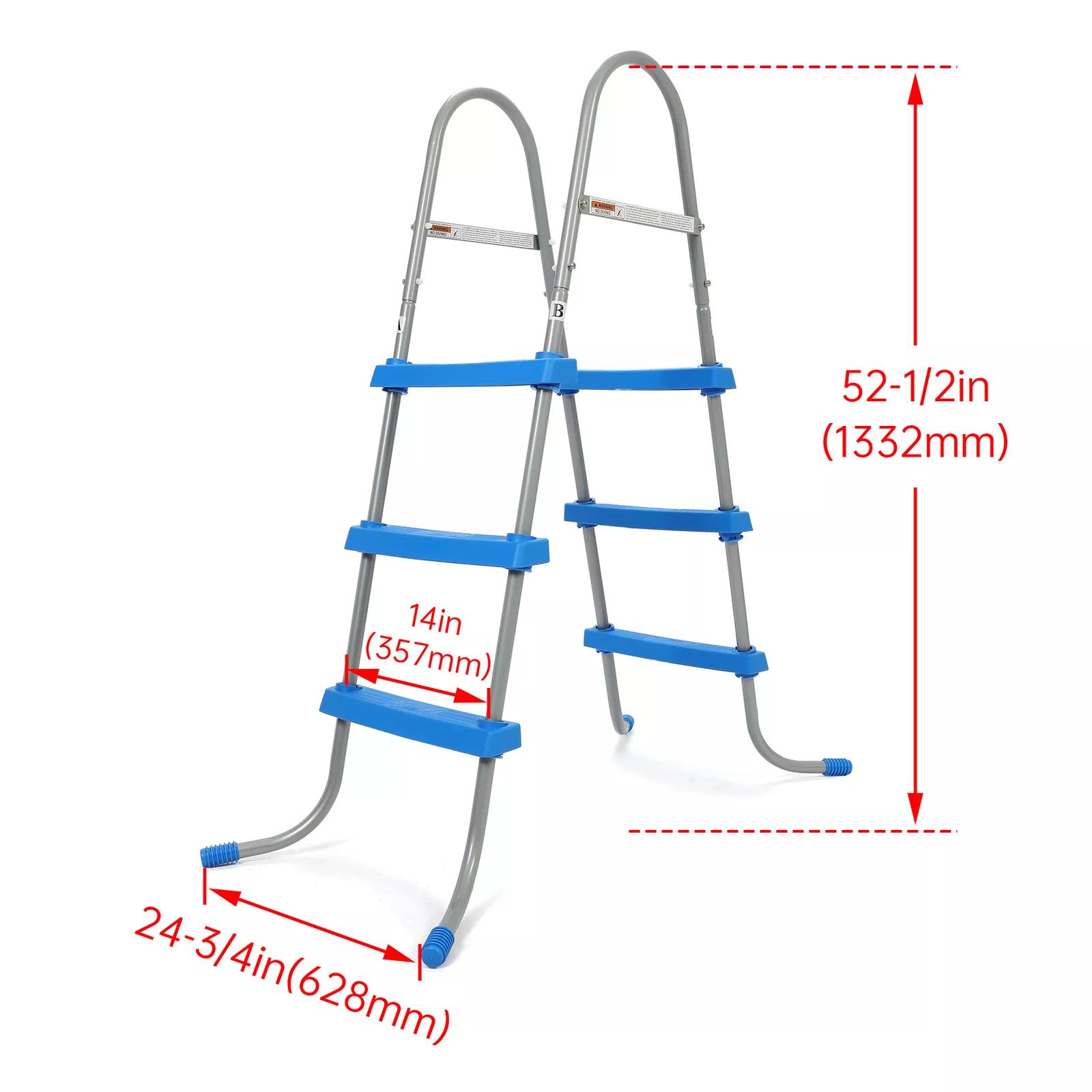 For 36" Wall Height Pools Steel Above Ground Swimming Pool Ladder