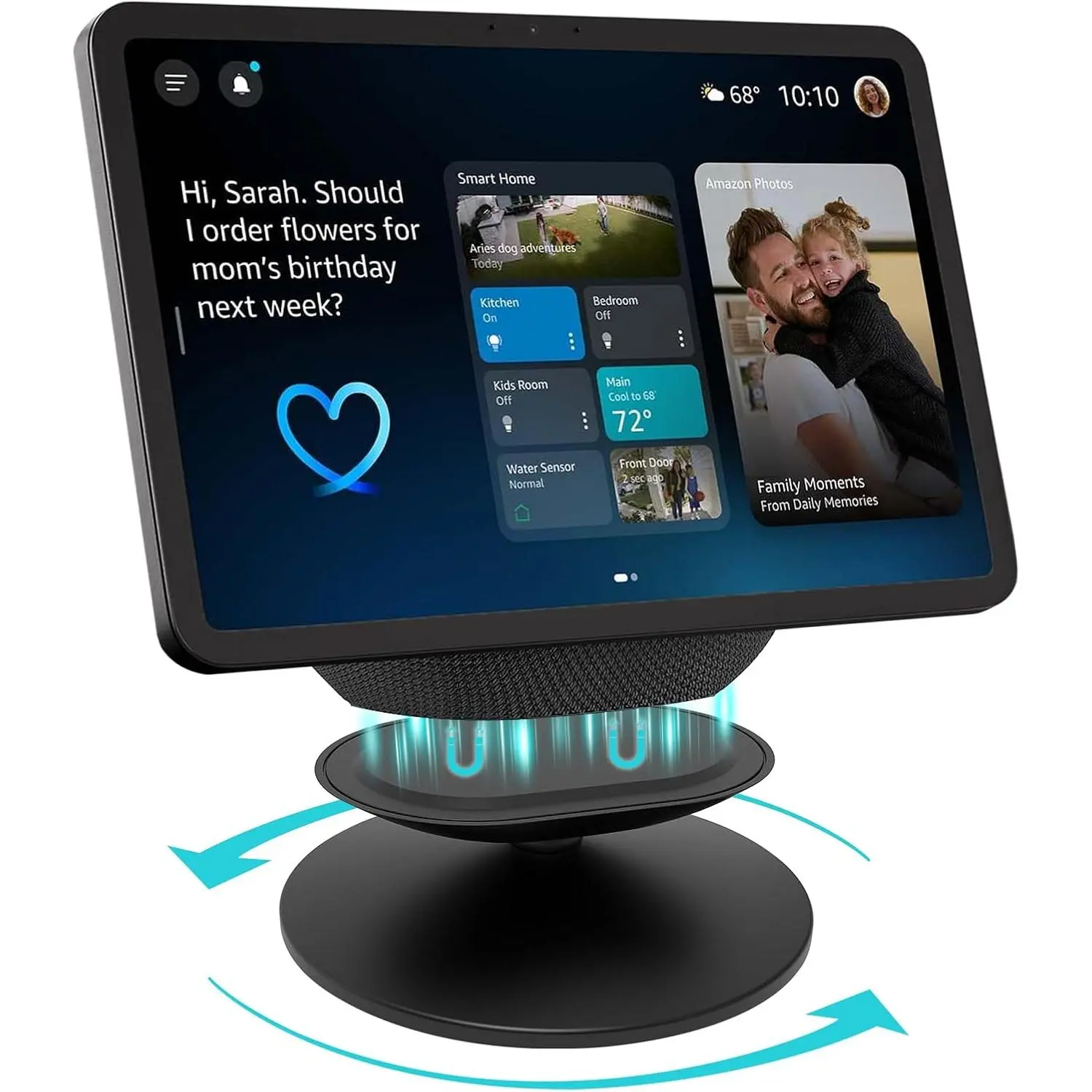 Swivel and Tilt Adjustable Stand Compatible with 8 and 11 (2025 Releases) to Improve Viewing Angle