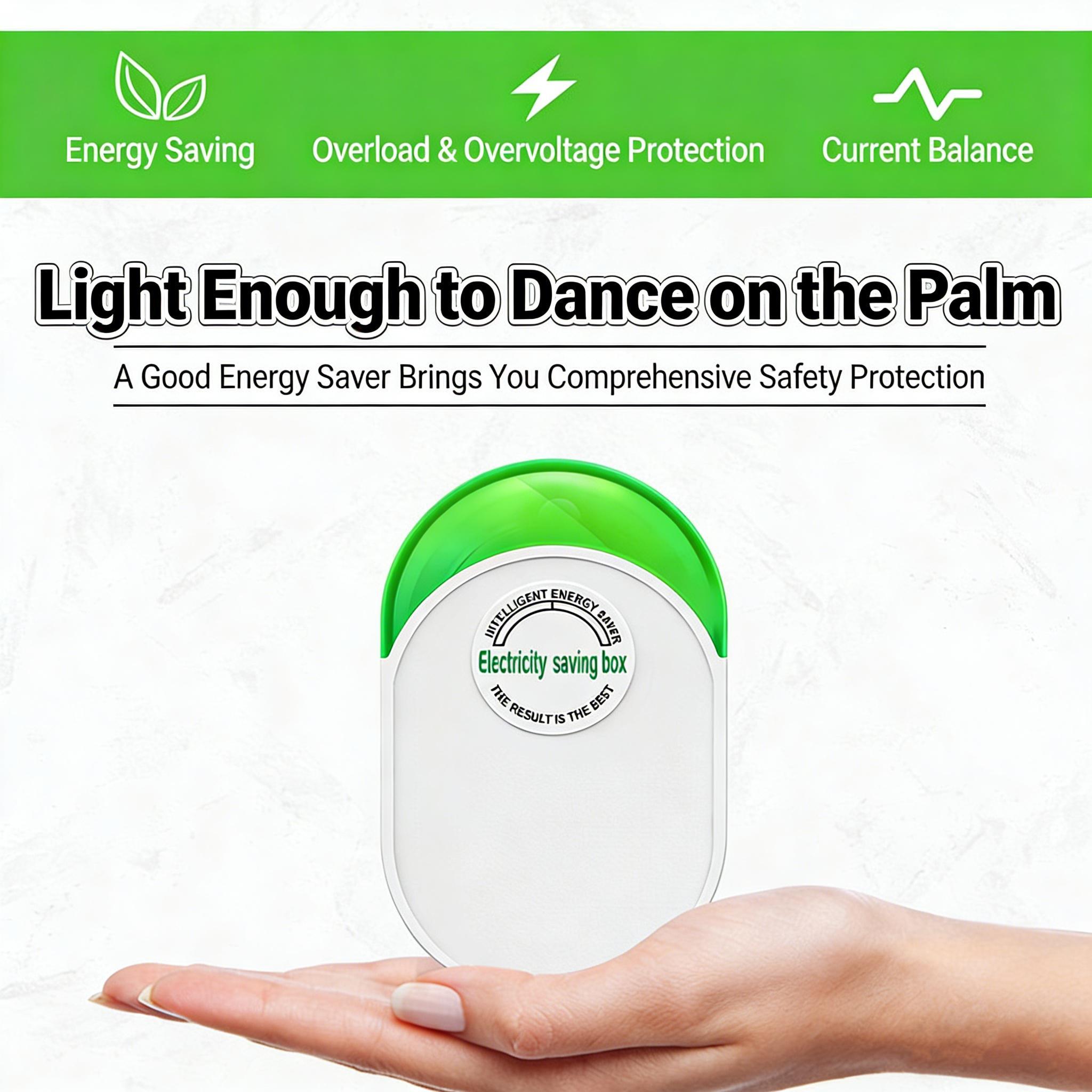 Plug-in Power Box with Standard US Plug, 2026 Upgraded Home Power Saver, Supports Wide Voltage Input from 90V to 250V for Daily Use