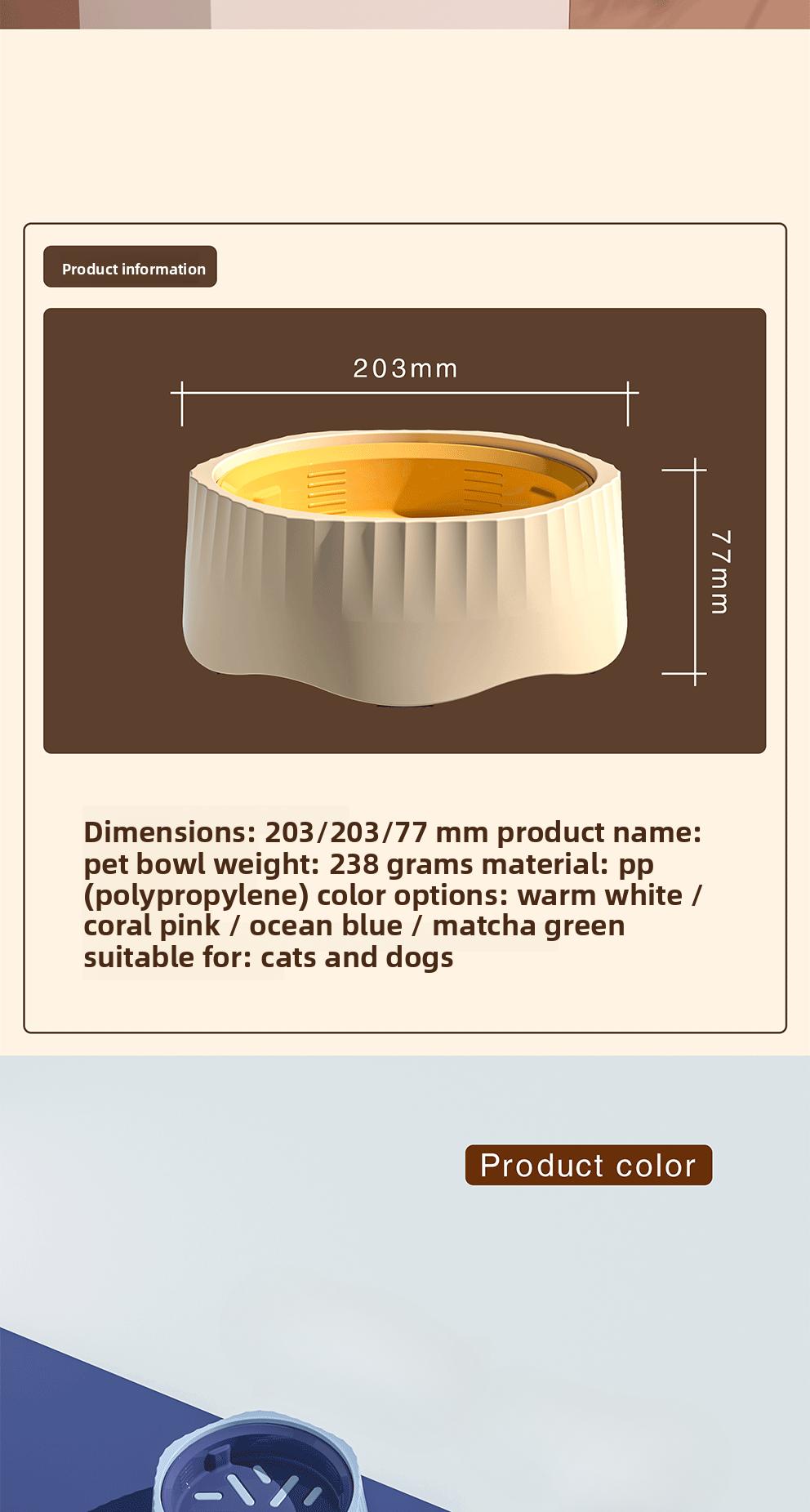 Slow Feeder Dog Bowl Cat Bowl Anti Choke Interactive Dog Bowls with Non Slip Base Anti Tip for Pet Eating Training Multiple Use