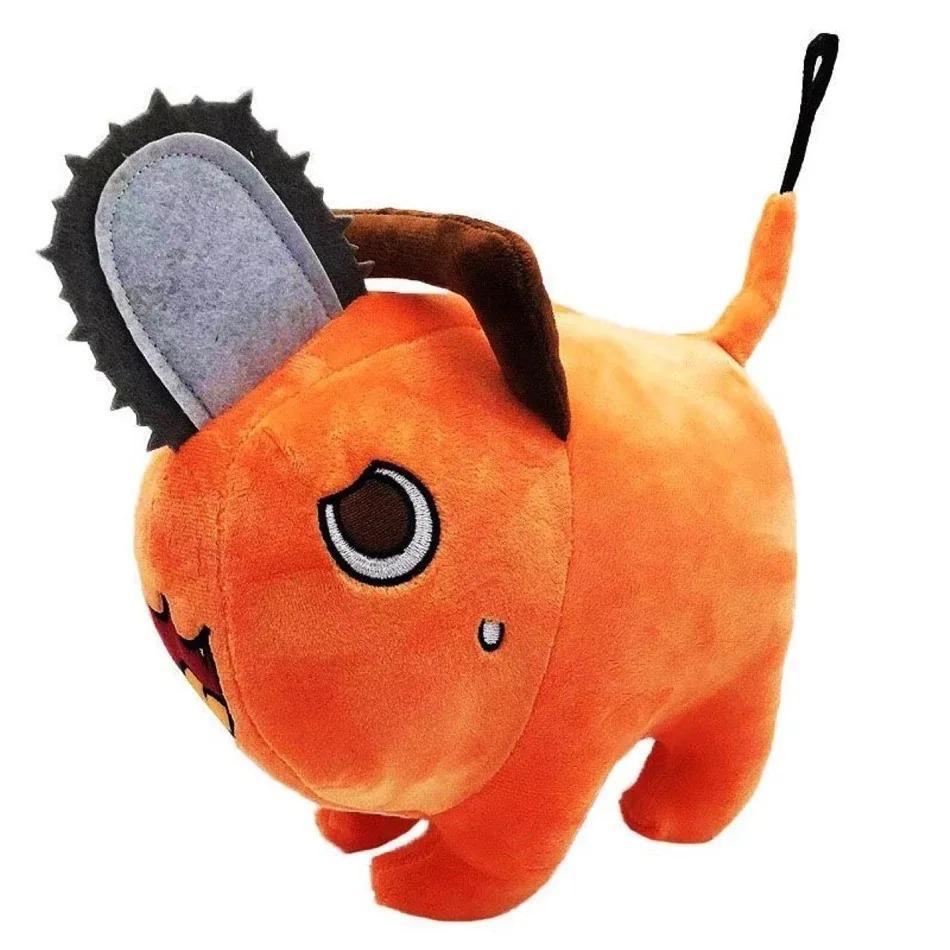 @@10cm /Anime Chainsaw Man Dolls Plush Toy Cartoon Pochita Orange Dog Pillow Stuffed Soft Toy for Kids Birthday Gift..