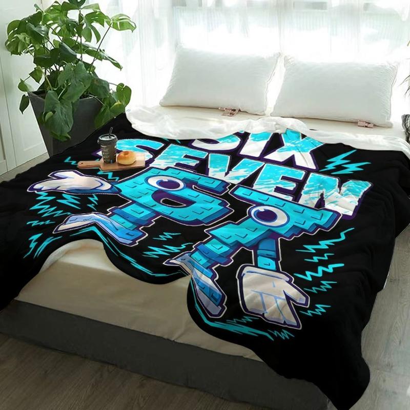 67 Robot Lightning Flannel Blanket - Blue Black Color Block Design Lightweight Warm for Sofa Bed Travel Camping Valentine's Day Birthday Christmas Gift 67 Robot Lightning Flannel Blanket - Blue Black Color Block Design Lightweight Warm for Sofa Bed Travel Camping Valentine's Day Birthday Christmas Gift