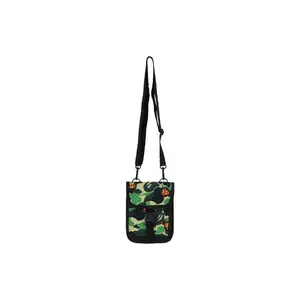 A Bathing Ape Baby Milo Camo Print Polyester Crossbody Bag for Men and Women, Green