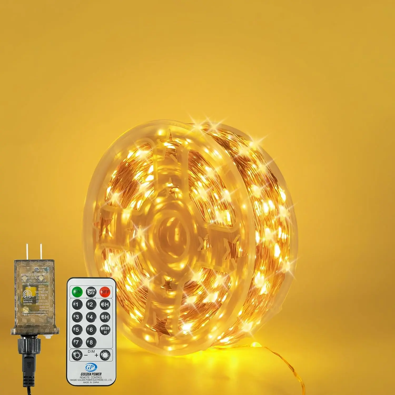 Copper Wire Fairy Lights  Plug in Christmas String Lights with Remote for Living Bed Room, Backyard, Patio, Garden, Porch, Wedding or Christmas Decorations