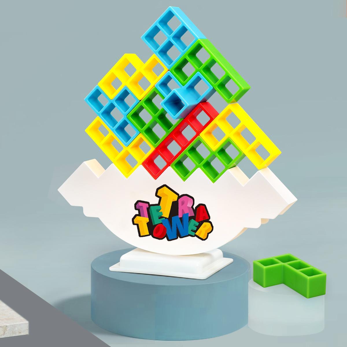 Colorful Building Blocks Toy Set, Balance Stacking Model Building Toy, Parent-child Interactive Toy, Educational Building Toy for Kids, Family Fun Game, Blocks Tower Game, Birthday Gift