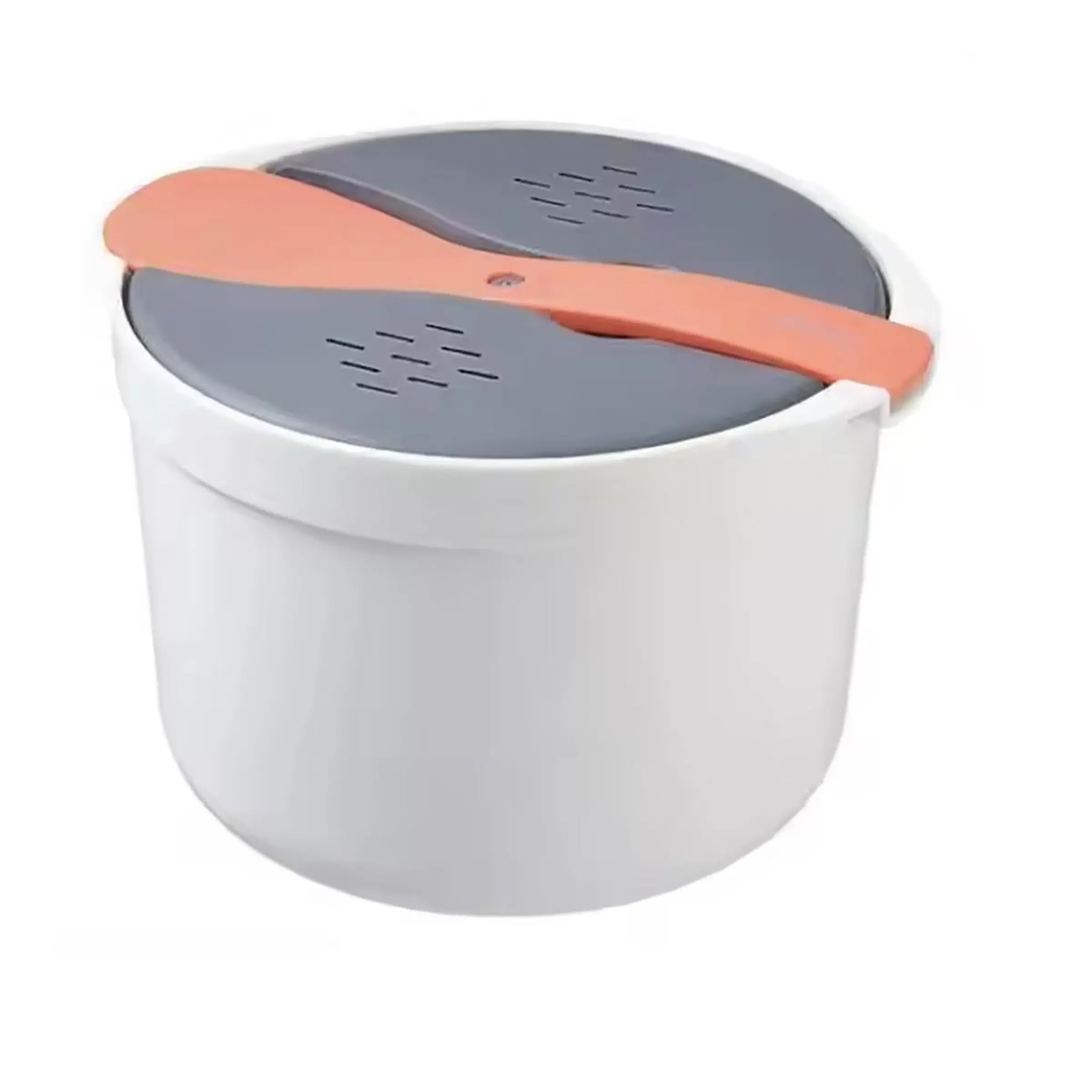 Microwave Oven Rice Cooker Portable Food Container Multifunction Steamer Rice Cooker Bento Lunch Box Steaming Utensils| Food-Grade PP | All-in-One Rice Cooker & Steamer