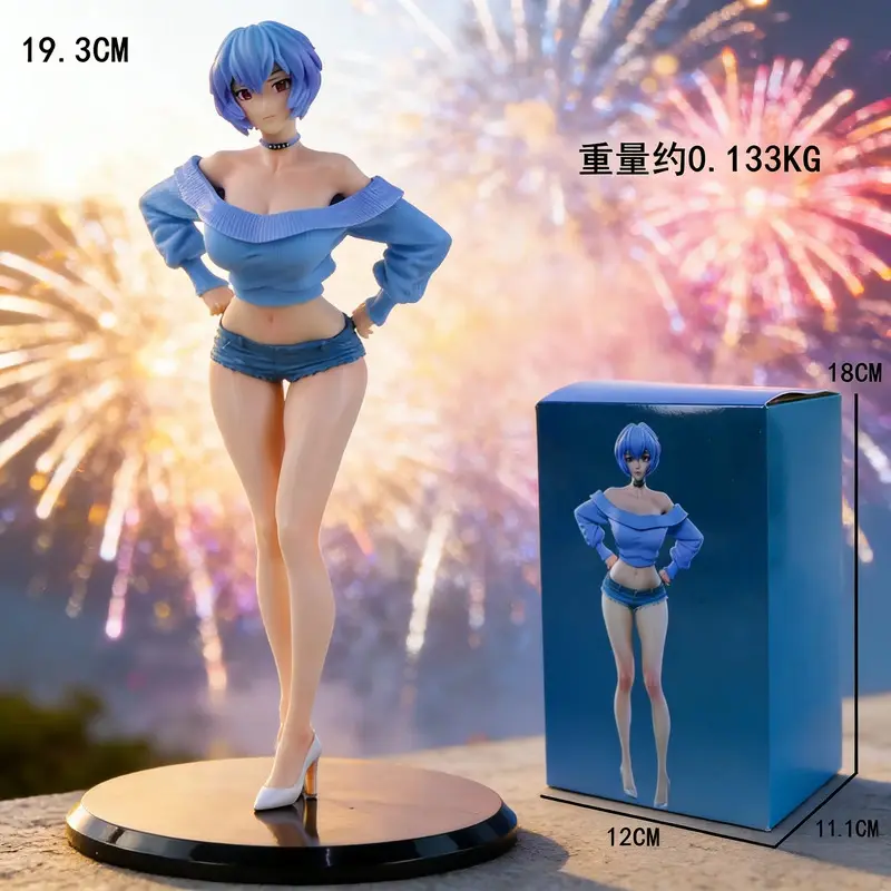 Neon Genesis Evangelion Ayanami Rei Casual Wear Figure Anime Girl Model Collectible Gift  figure