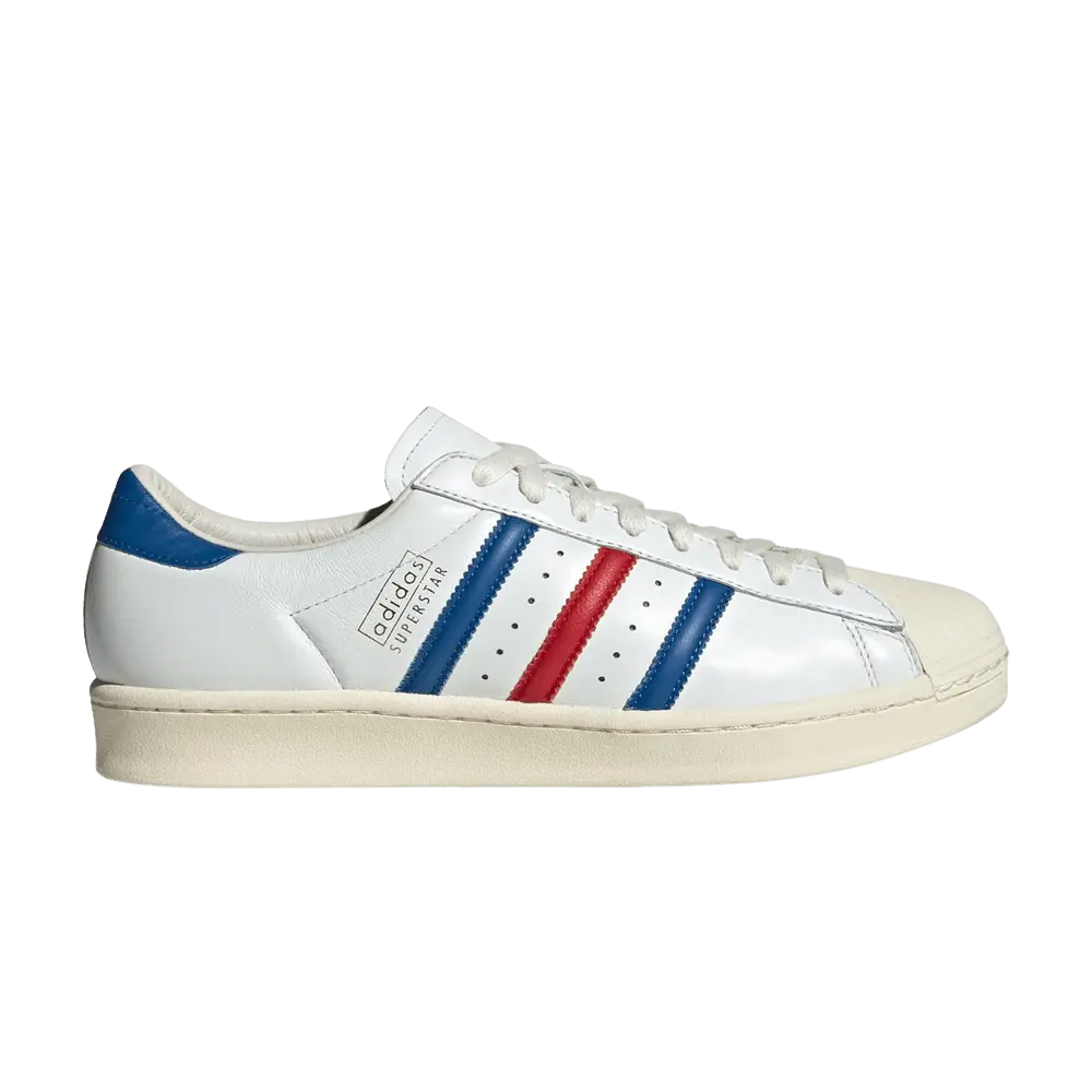 adidas Superstar Vintage Made in Germany 'White Blue Scarlet' (Unisex) Core White/Blue/Better Scarlet sneakers JQ6345