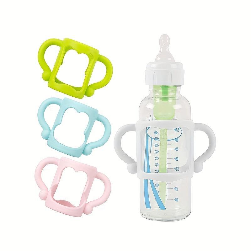 1pcs/2pcs Baby Bottle Handles and Silicone Sleeves, Multi-Functional Design for Easy Grip, Ideal for Confident Infant Newborn Baby Feeding