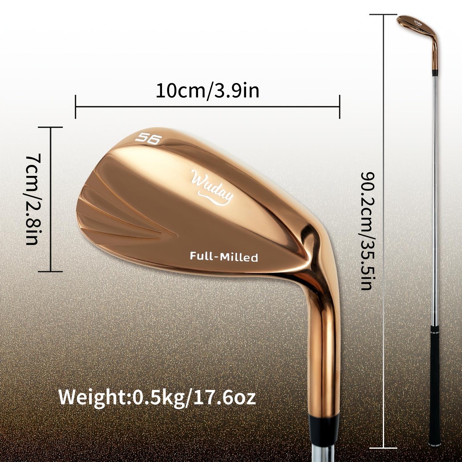 Wuday Fully Milled Rose Gold Sand Right-handed Wedge Golf Club 52 ° /56 ° /60 °   Stepped Steel Shaft Low Center of Gravity Pitching Wedge Lob Wedge Anti-slip Rubber Grip Zinc Alloy Club Head and Stainless Steel Shaft right hand tour satin wedge Golf Acce