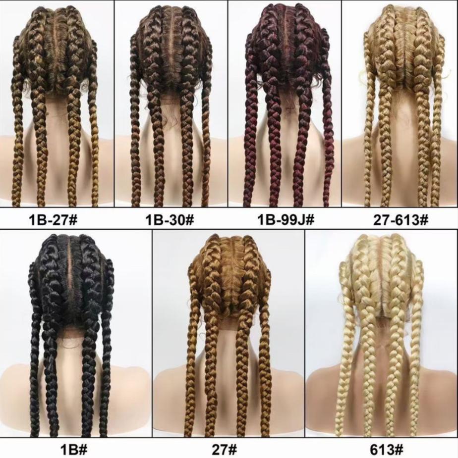 Sweet and cool lace braids, headband braids, boxing braids, extra-long thick braids, four-strand braids, a street style must-have, full of atmosphere