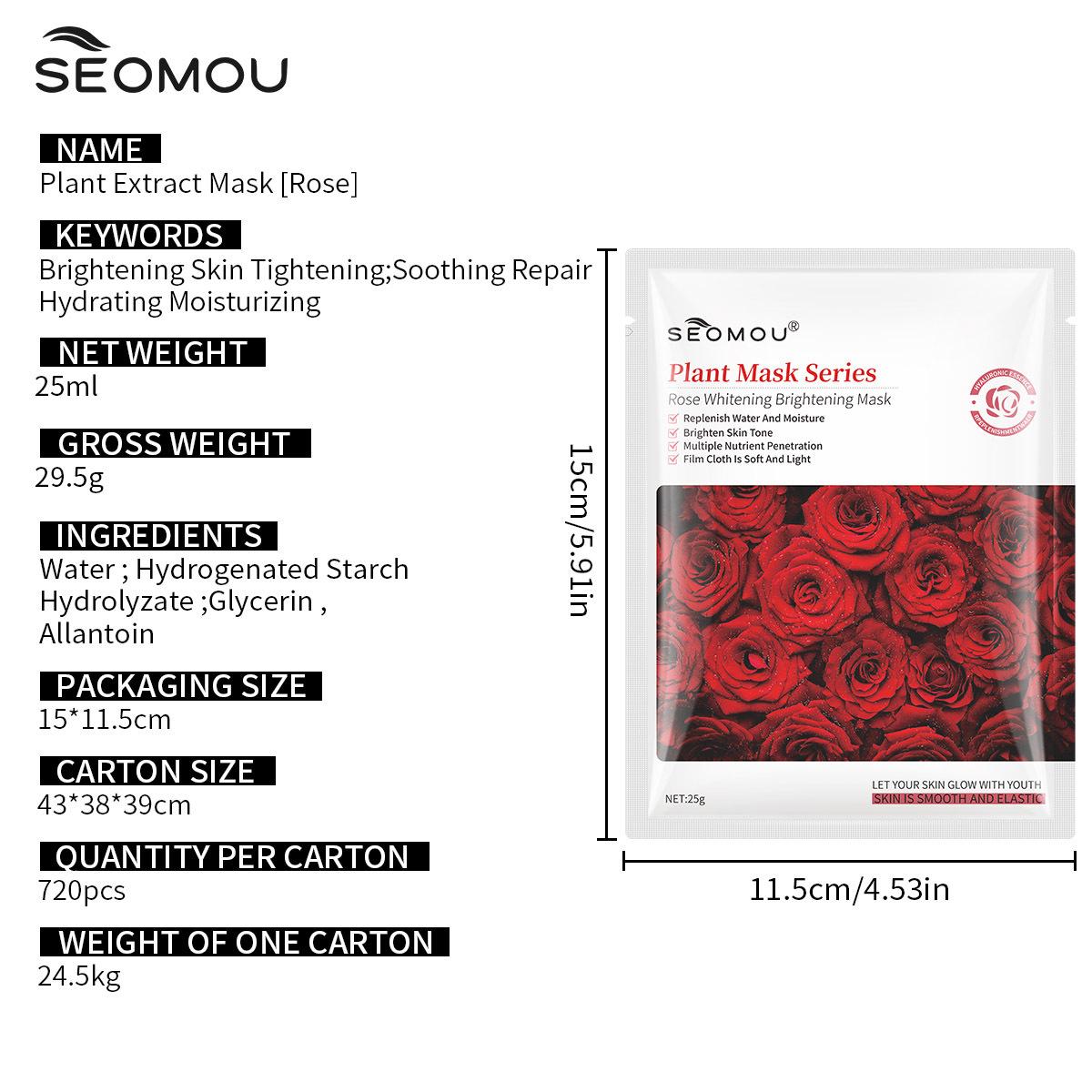 Fruit facial mask, sheet mask, moisturizing and hydrating facial mask