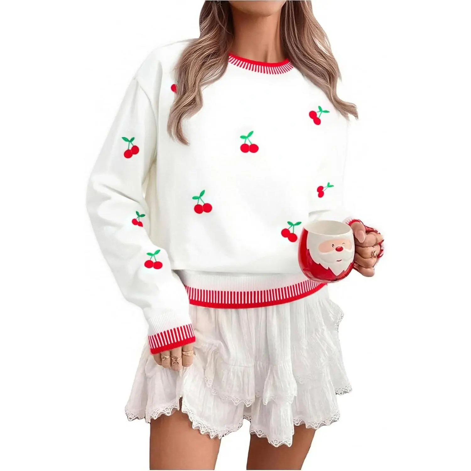 Valentines Sweater Women Love Heart Sweatshirt Valentine Day Love Sweaters Cute Knitted Long Sleeve Pullover Tops