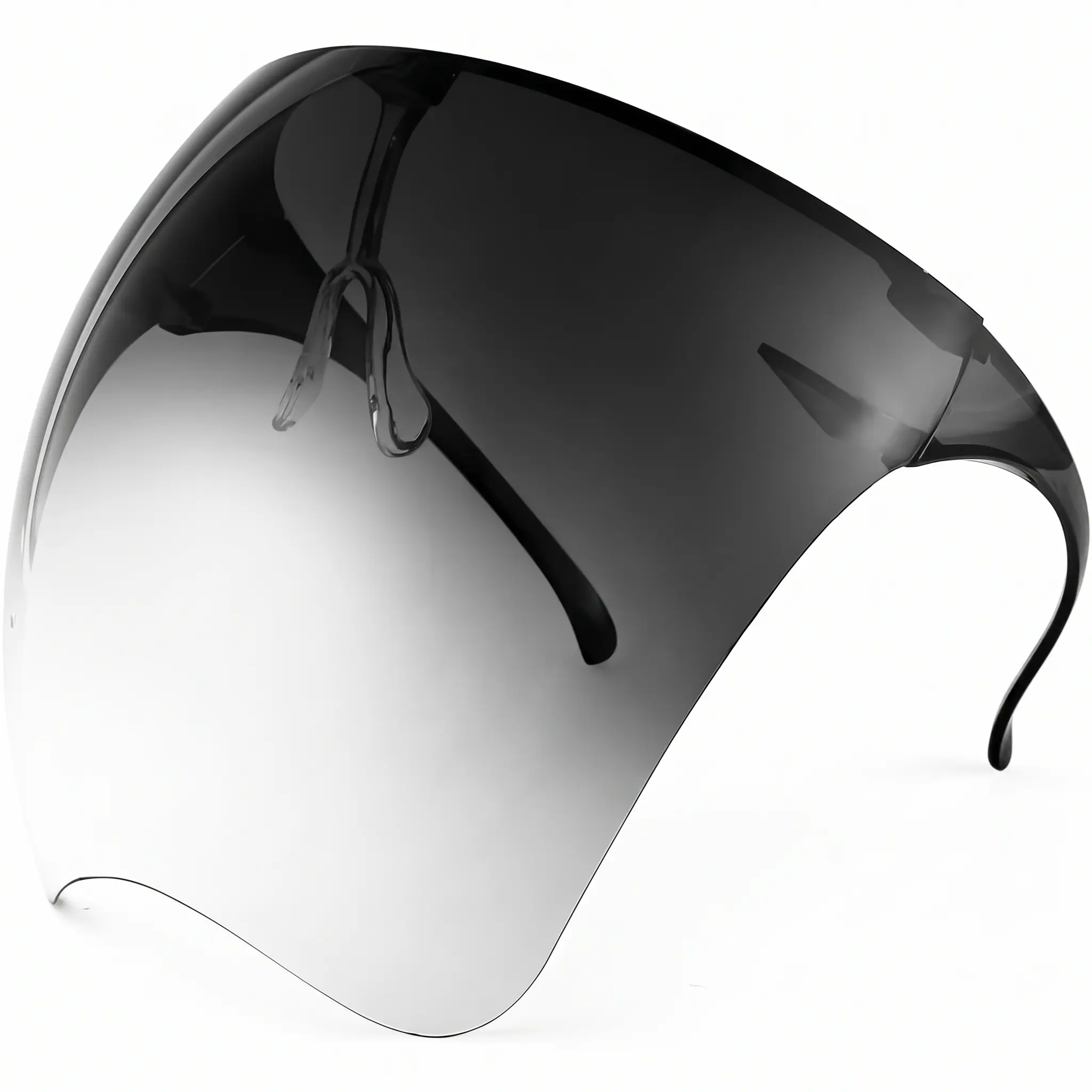 Cyberpunk Flat Top Visor Sunglasses (Model B2781) - Ergonomic Anti-Fog Mirror Lens, Polycarbonate UV-Protective Men's Accessories Unisex Names Driving Wear Eyewear for Outdoor Use