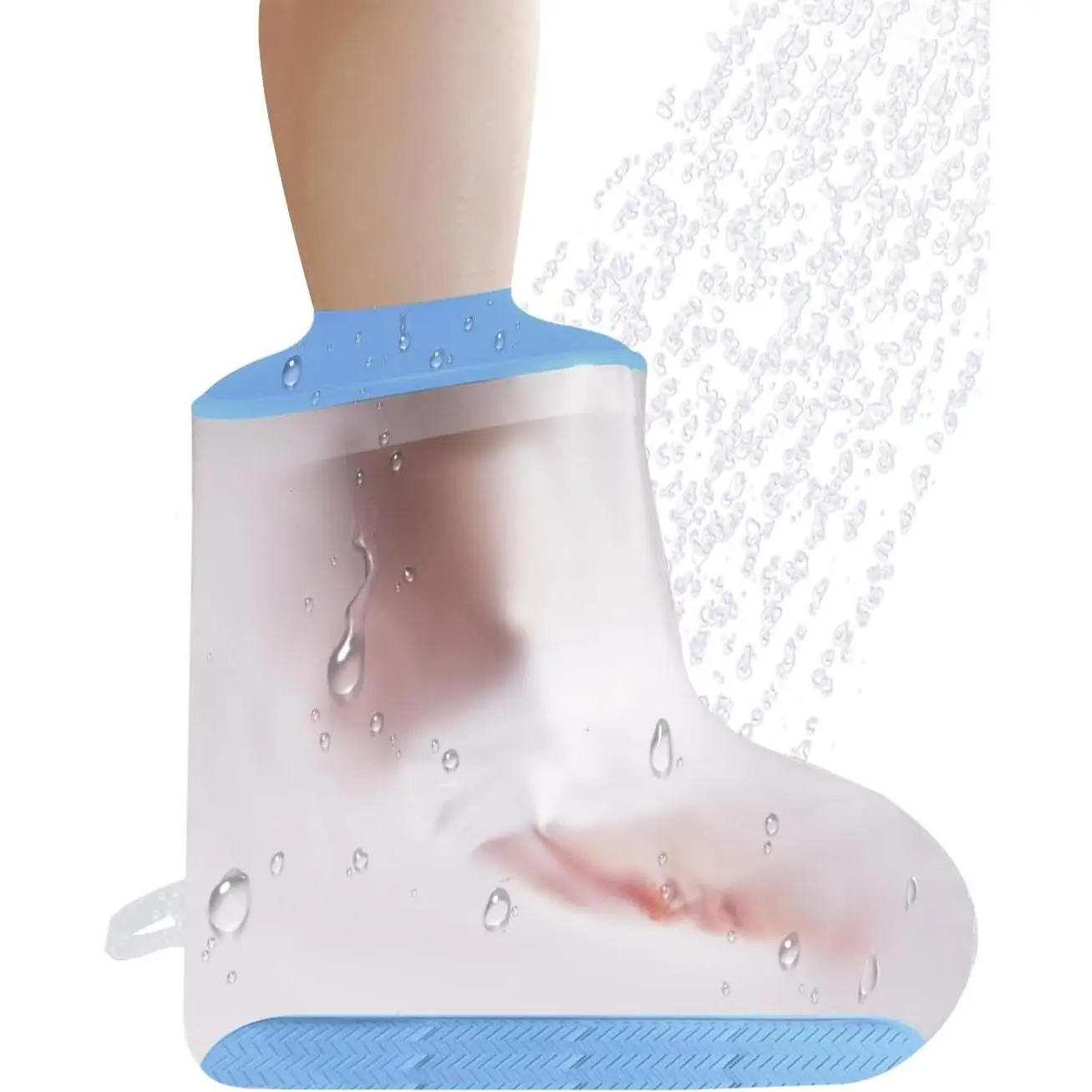 Foot Cast Shower Cover with Non-Slip Bottom, Waterproof Protector for Shower After Surgery, Soft Comfortable Ankle Cast Cover, ReusableGift