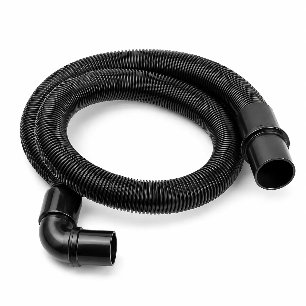 Replacement Backpack Vacuum Hose 16" with 1-1/2" Cuffs, Static Dissipative Flexible Hose, Fits Commercial Backpack Vacuums, Durable Vacuum Hose Assembly