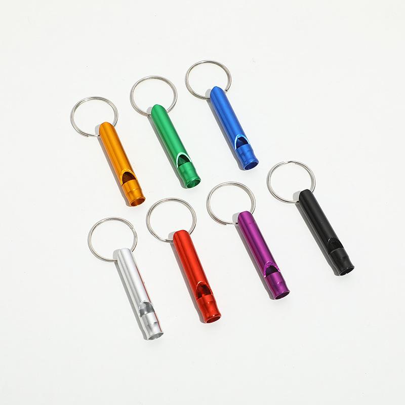 Survival Whistle Outdoor Keychain Whistle Training Tool Treble Multifunctional Aluminum Alloy Whistle