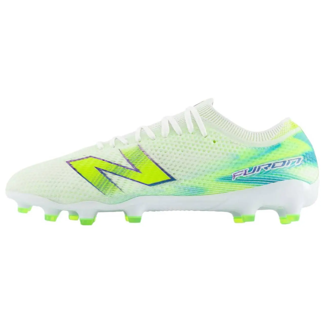 New Balance Furon Elite V9 Neon Tide Comfortable Fit FG Soccer Shoes UF1M6DZ