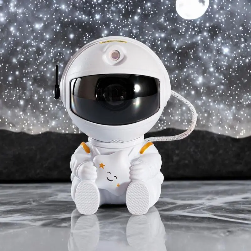 Astronaut Starlight Projector Mood Light - LED Mini Projector with Rotation Nebula, Color Changing Space Effects, Unique Addition to Decor, Christmas Party Gift for Bedroom