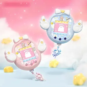 Cute Angel and Devil Theme For Tamagotchi Uni Silicone Protective Case with Panel Paper and Dust Plug