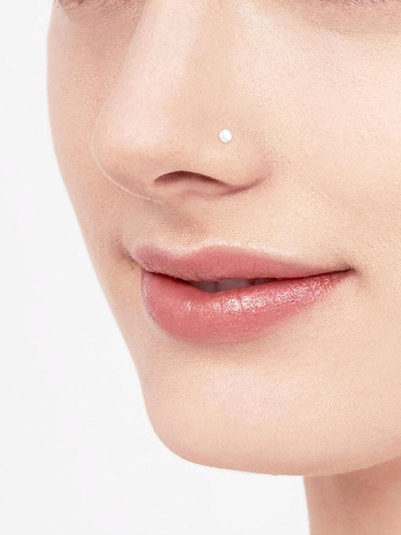 Unisex Transparent Nose Ring, 20pcs/set L-shaped Straight Nose Ring, Nose Studs, Nose Ring Holder, Nose Ring Kit, Nose Piercing Kit, Fashion Accessorie for Men and Women