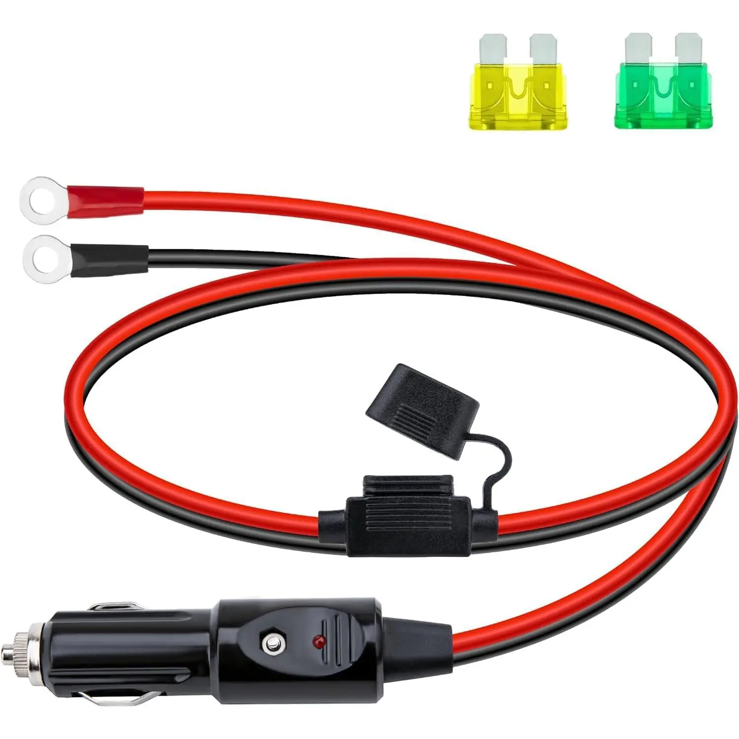 12AWG Heavy Duty Cigarette Lighter Plug, 12v Plug with 3.3FT Wire