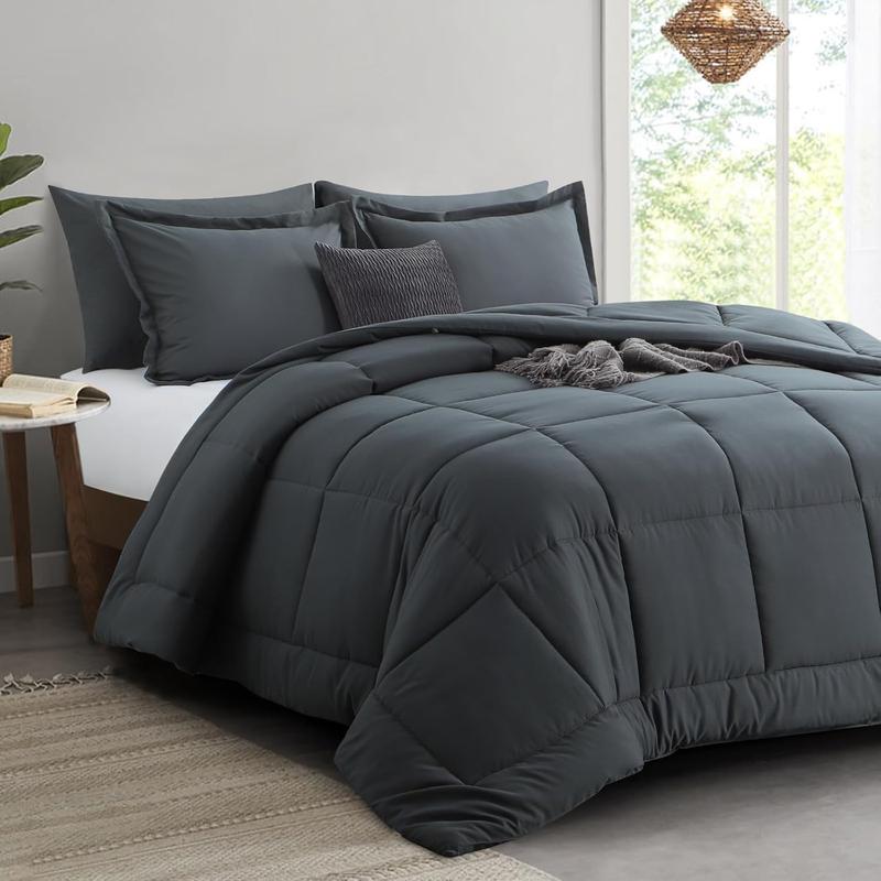 Lightweight 200 Gsm All-Season Cozy Chic Blanket, Ultra Soft Hypoallergenic Microfiber Filling, Ideal Home Bedding for Year-Round Use