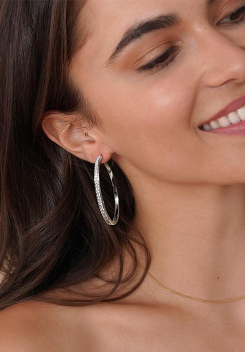 valentine gifts for her-Women’s Big Gold Hoop Earrings, 3mm Wide Oversized Hoops, Minimalist Statement Jewelry, 30/40/50/60mm