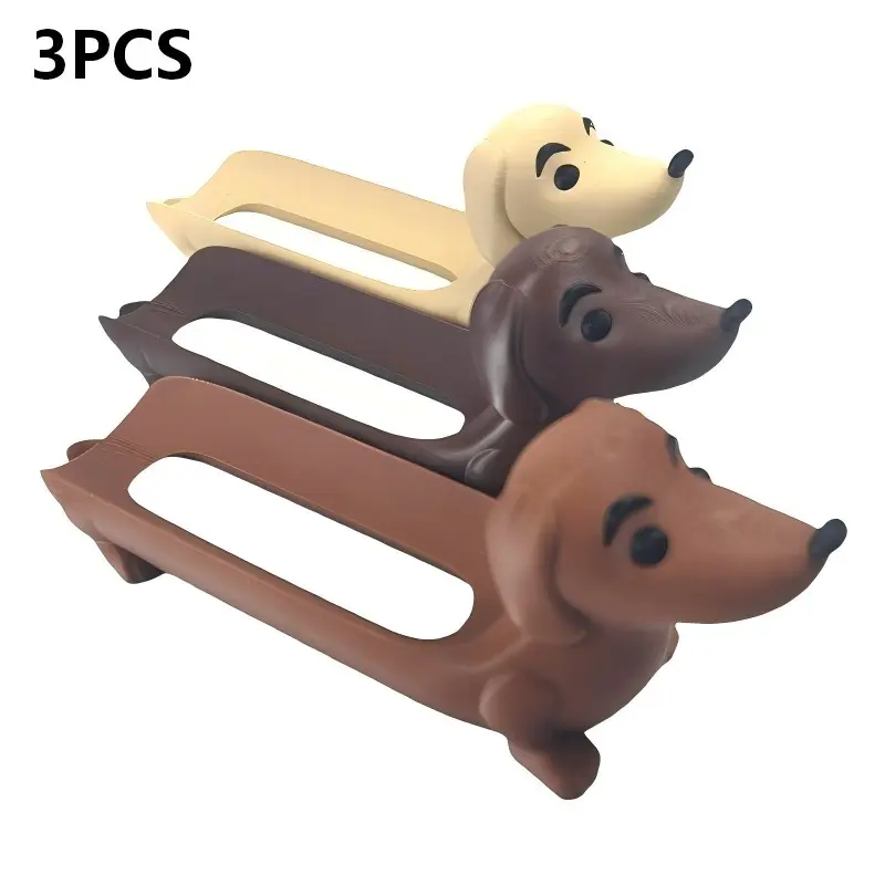 3-Piece Fun Sausage Dog Hot Dog Tray, Funny Hot Dog Sushi Plate, Cute Hot Dog Tray, Home Decor Sausage Dog Sandwich Tray, Gift for Dog Lovers