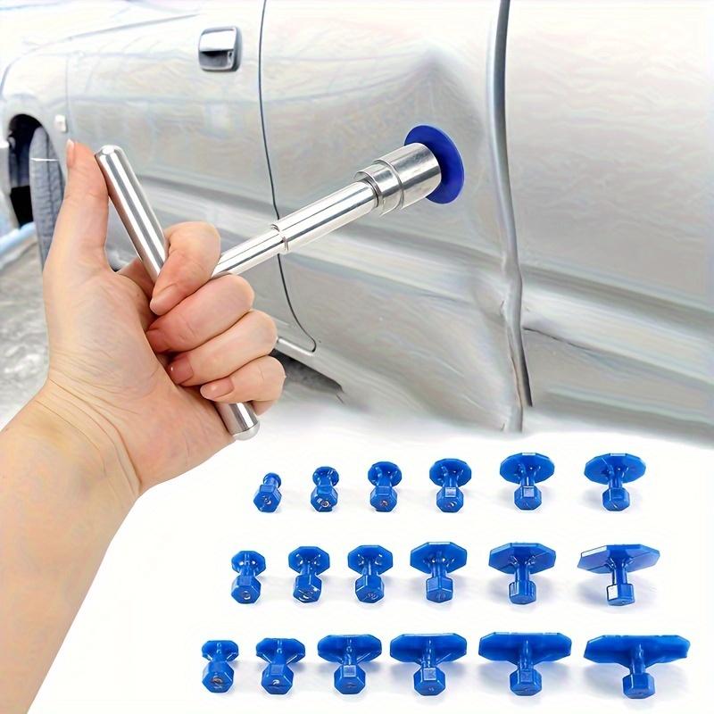 Car Dent Repair Tool – Aluminum T-Handle Tool with 18 Tabs – Paintless Dent Repair (PDR) Kit – Suitable for Minor Body Dents and Small Hail Damage