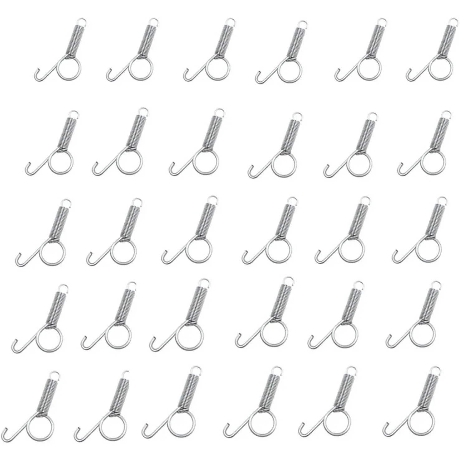 30 Pcs Pet Cage Door Latch Spring Hook Quail Cage Clips for Wire Cages - Fixing Small Animal, Rabbit, Dog, Cat, Parrot, Guinea Pig, Squirrel