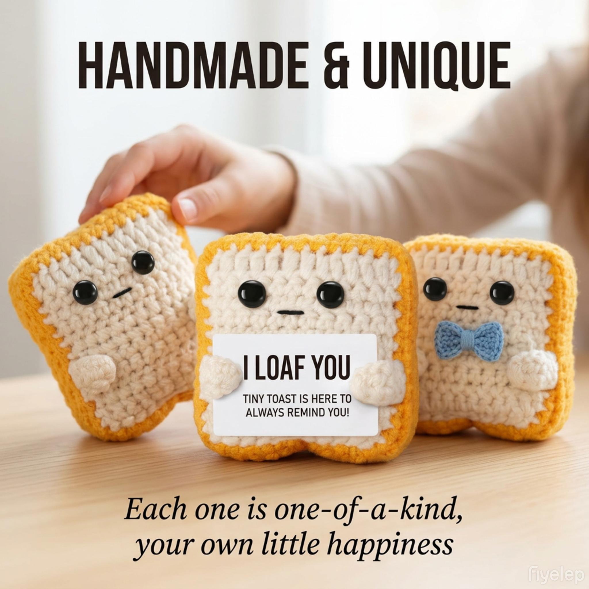 Cute Handcrafted Crochet Stuffed Mini Doll Premium Cotton Yarn Skin-Safe Durable Dense Stitches Not Easy to Break Multi-Use as Ornament Keychain Bag Hanging Decor Sweet Gift for Birthday Christmas Graduation Baby Shower Anniversary Family Friends