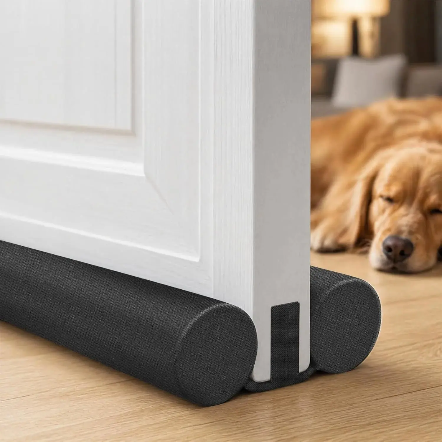 36 Inch Under Door Draft Blocker - High-Density 1.2" Foam Gap Filler, Soundproof Light Blocking Door Seal, Energy-Saving Adjustable Cuttable for Interior Doors (Fits 30-36 Inch) (2)