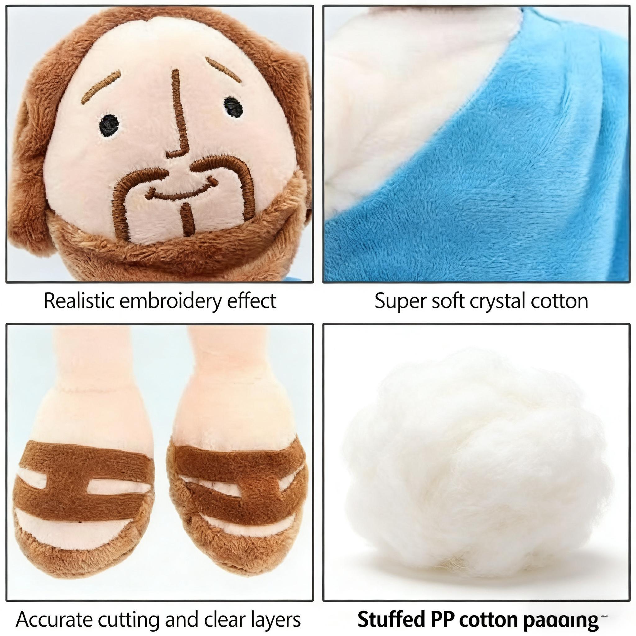 13" Jesus, Jesus Stuffed Plushie for Easter Christmas Church Christmas Church Religious Gifts for Adults(BLUE) boyfriend valentine