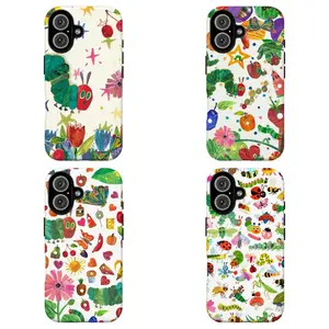 The Very Hungry Caterpillar Full Print Phone Case|Colorful Caterpillar Bugs & Fruits Phone Cover For iPhone 17 Pro Max 16 15 14 13 12 11 for Samsung S21 S22 S23 S24 S25 S26 Phone Case