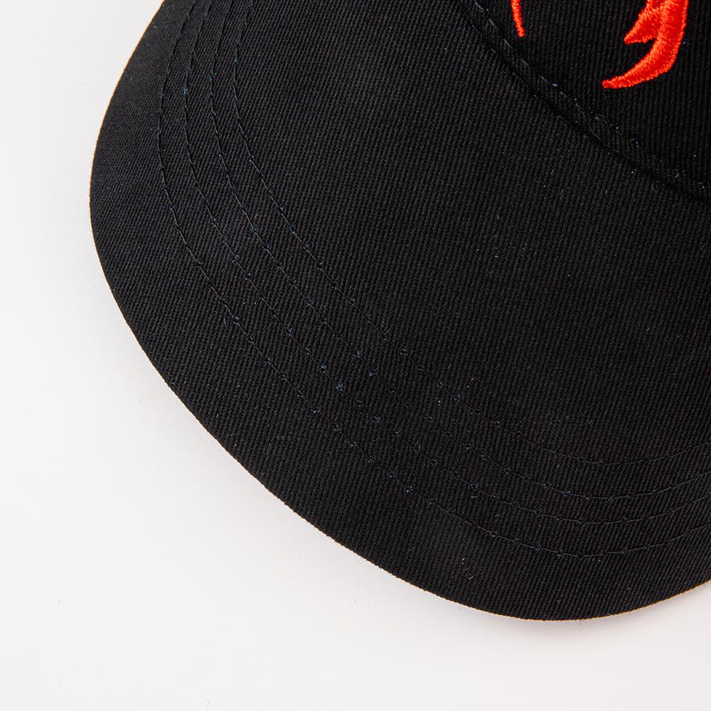 2026 New Fake Hair Baseball Cap for Men Women Embroidered Flame Trucker Hat