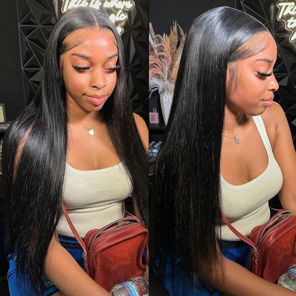 Bling Hair 13x4 13x6 Straight Hd Lace Front Wigs Human Hair 180% Density HD Transparent Straight Frontal Wig for Women Straight Wigs Pre Plucked with Baby Hair TikTokShopHolidayHaul