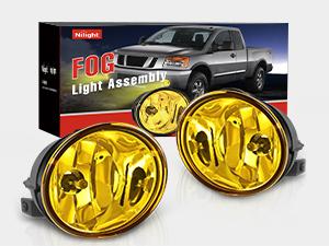 Nilight 2005 2006 2007 Nissan Armada 2004 2005 2006 2007 2008 2009 2010 2011 2012 2013 2014 2015 Titan Fog Light Assembly Amber Lens 880 Bulbs