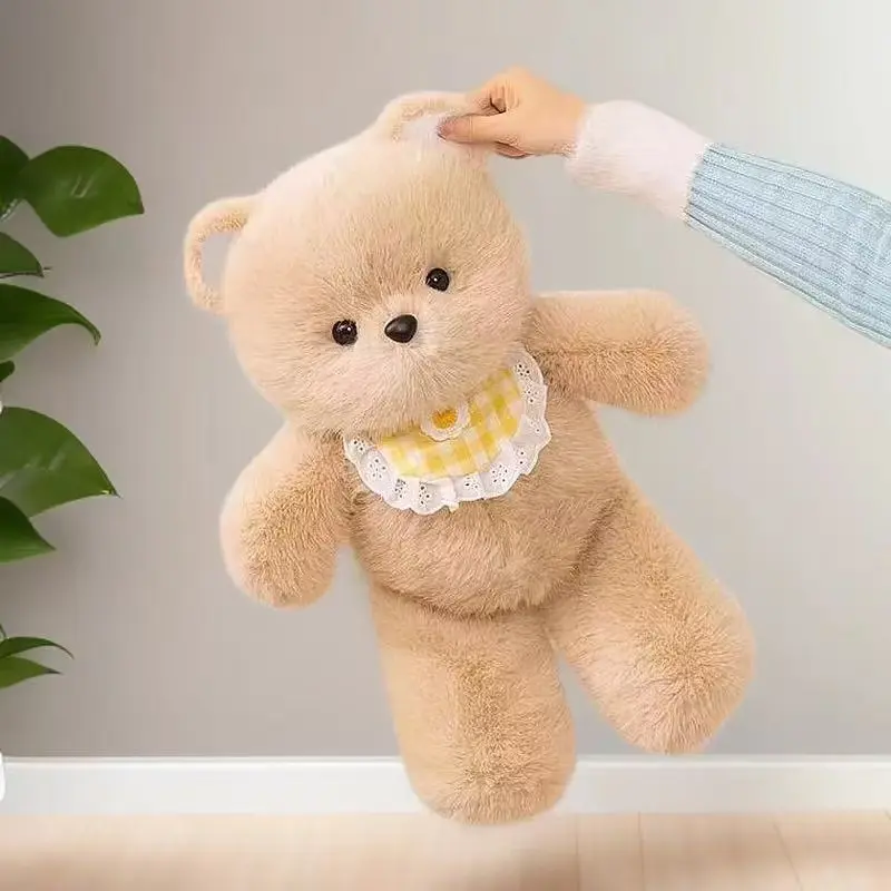 Cute Bear Plush Doll, Soft Stuffed Animal Toy, Teddy Bear, Perfect for Christmas, Halloween, Birthday Gifts, Adorable and Huggable