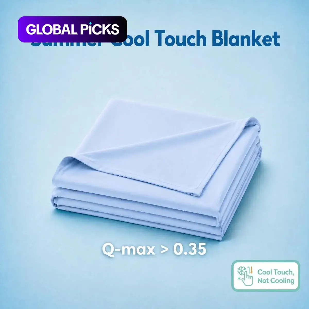 Breathable Cooling Summer Blanket, Lightweight Soft Single-Layer Bed Blanket, Ideal for Hot Sleepers and Travel
