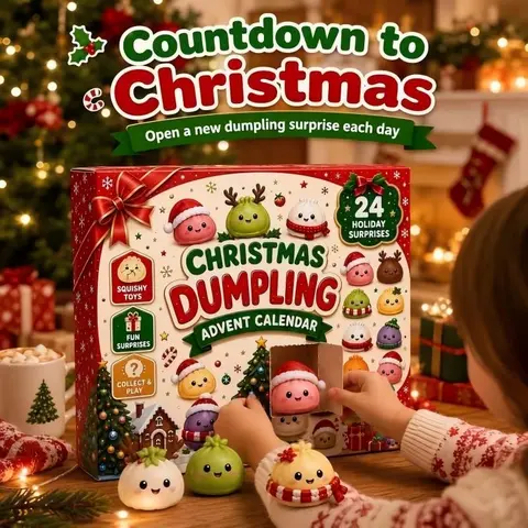 Christmas Squishies Advent Calendar 2026, Countdown Blind Box, Festive Holiday Gift, Collectible Christmas Decorations, Decorative Appeal