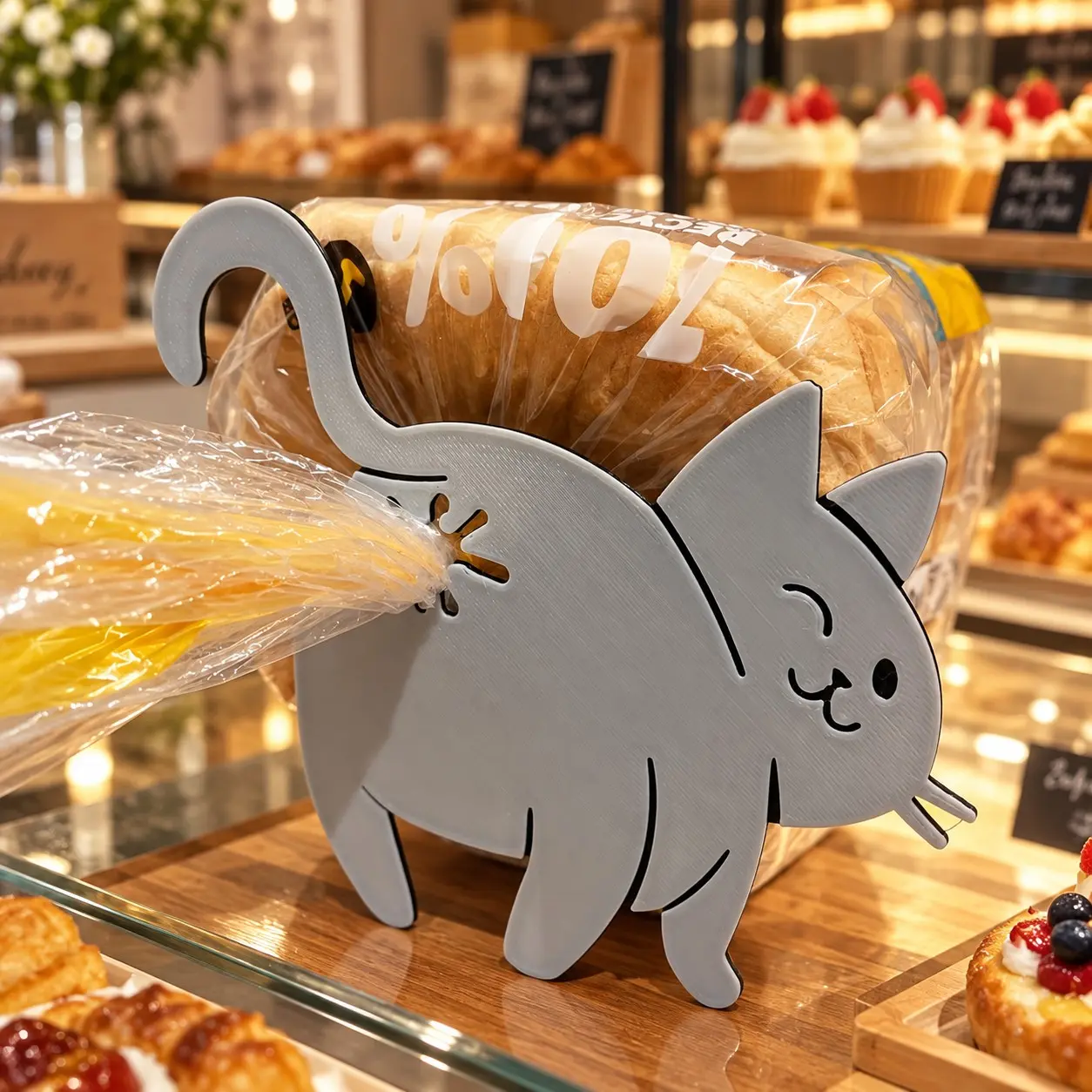 1Pcs Funny Cat Butt Bread Clip, Cute Animal Snack Bag Sealer, Unique Kitchen Home Decor Accessory, Chip Clips Bag Clips Food Clips