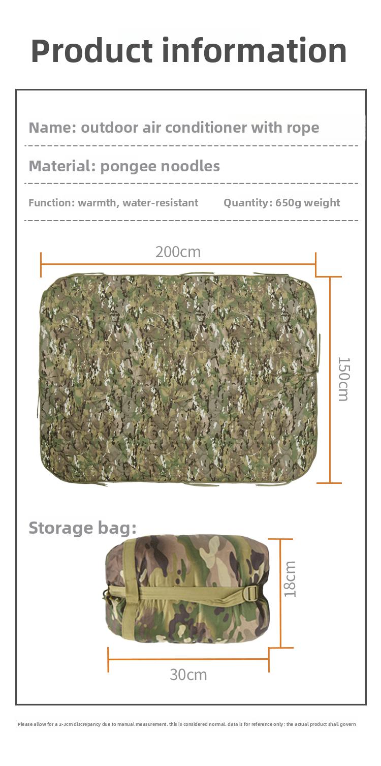 Military Gear Blanket Poncho Liners Woobie Emergency Blanket - Military Surplus Cold Weather Camping and Hunting Woobie Blanket