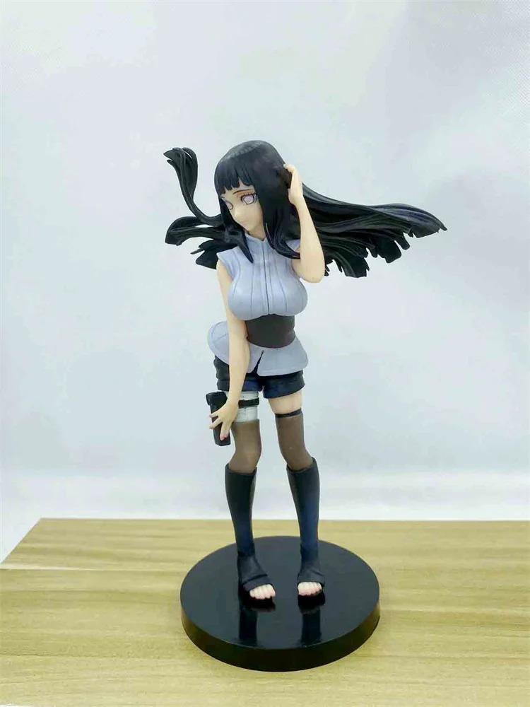 21CM Anime Naruto Shippuden Hyuga Hinata Action Figure PVC Statue Collection Model Toys Decoration Doll Ornament Gift For Kids