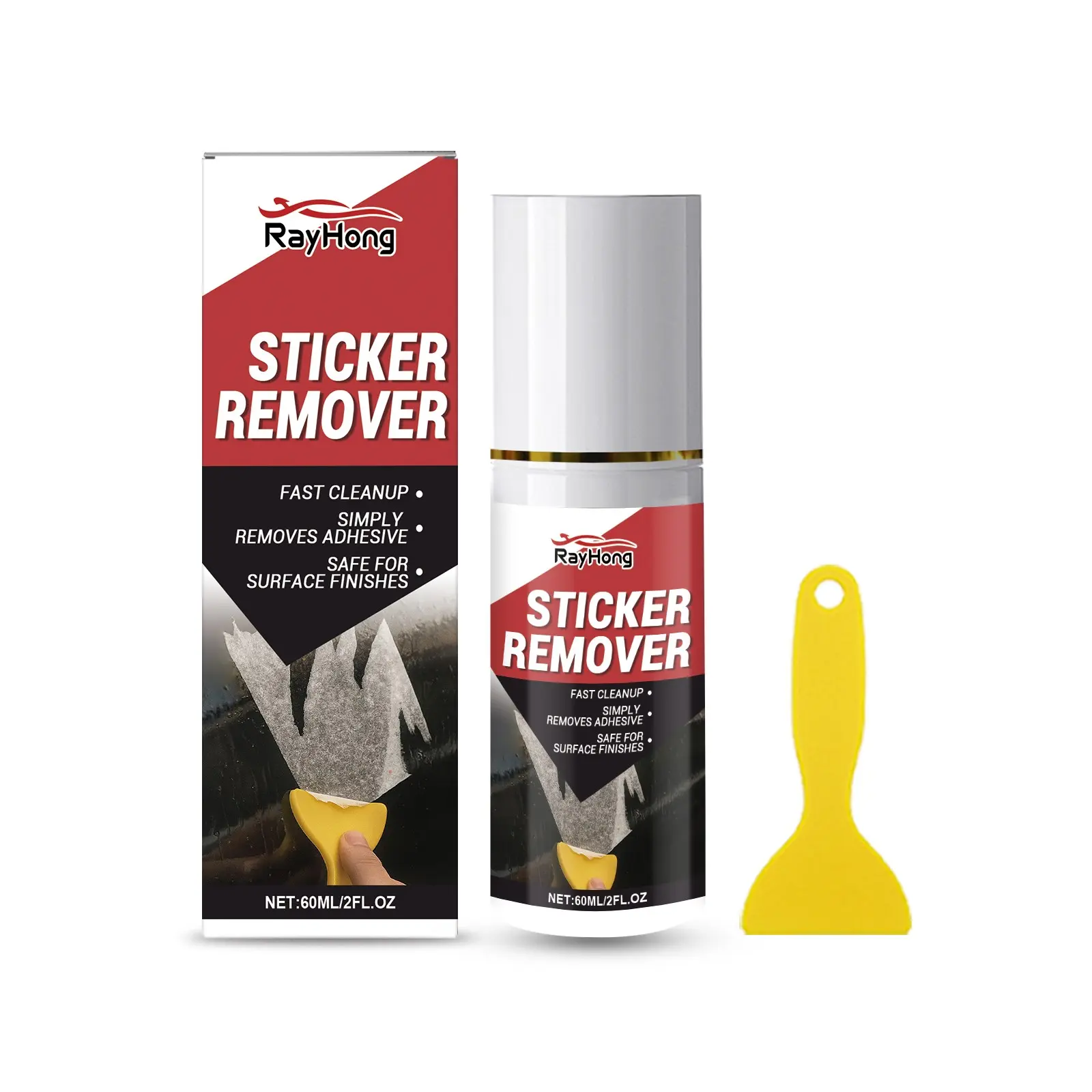 Car Adhesive Removal Kit, Car Adhesive Cleaner, Daily Convenient Cleaning, Removes Sticky Residue, Easy to Use, Perfect for Cars
